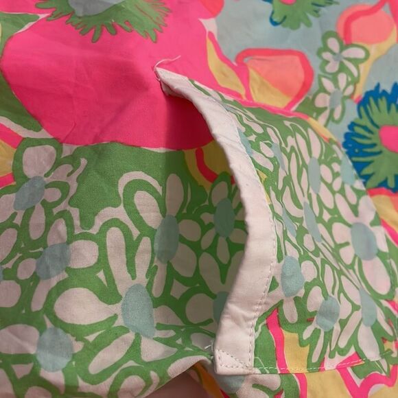 Lilly Pulitzer Pink Ice Cream Social Floral Shift Sleeveless Dress Girls 10 - Picture 9 of 14